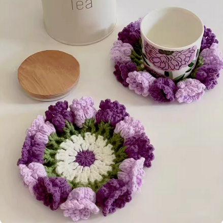Crochet: Lily-of-the-Valley Coaster • Make-Your-Own DIY Hands-on Kit / Experience